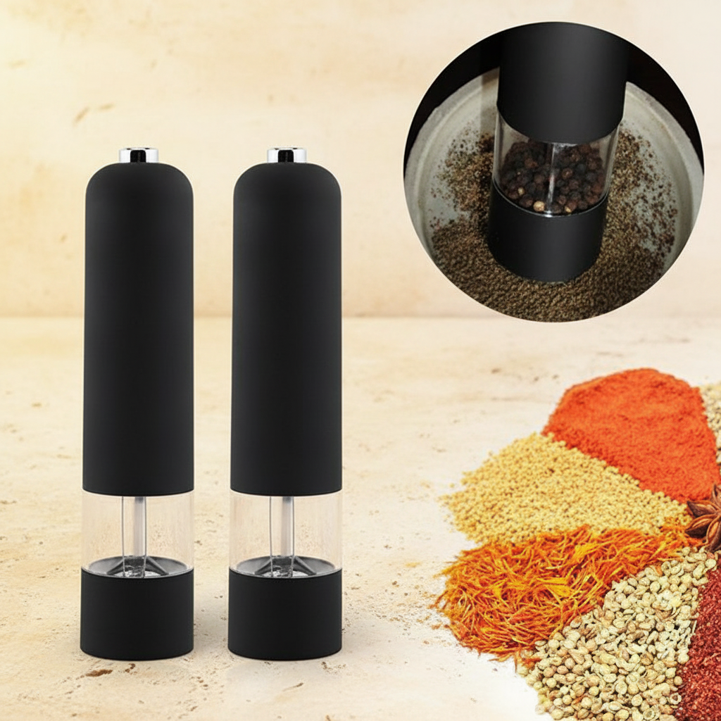 Electric Salt & Pepper Grinder Set