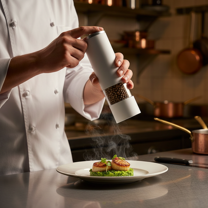 Electric Salt & Pepper Grinder Set